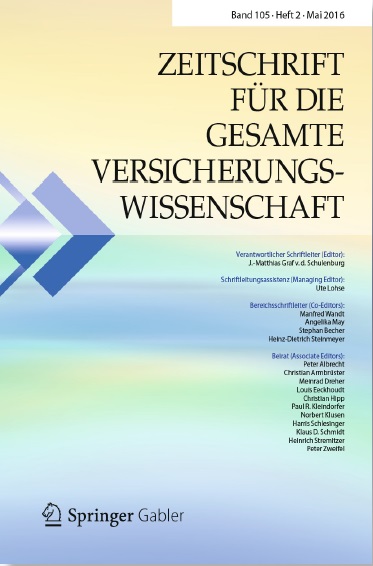 Zum Artikel "Jochen Hoffmann: Mittelbare Diskriminierungen bei Unisex-Versicherungstarifen,  ZVersWiss 2016, S. 95-119 (Volltext verfügbar)"