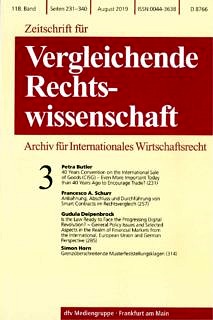 Zum Artikel "Neue Veröffentlichung: Simon Horn, Grenzüberschreitende Musterfeststellungsklagen, ZVglRWiss 118 (2019), S. 314–340"