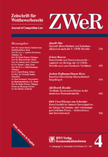 Zum Artikel "Just published: Hoffmann/Horn, Kartellzivilrechtliche Musterfeststellungsklagen, ZWeR 2019, S. 454–481"