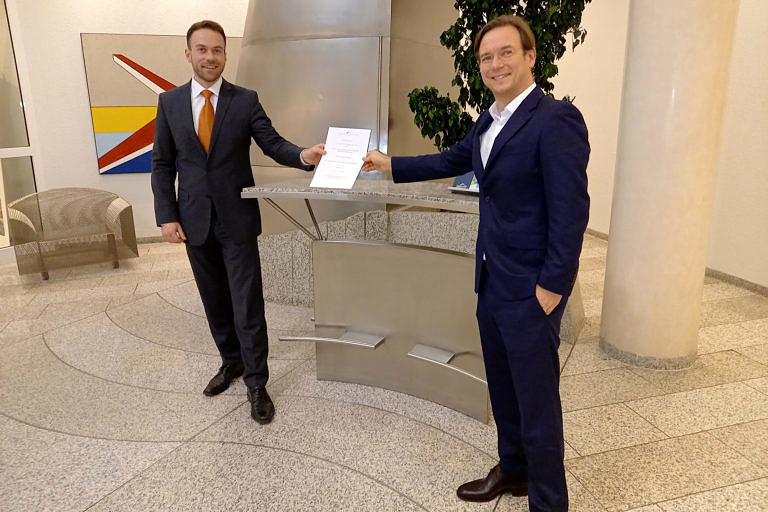 Dr. Bartlitz erhält Dr. Michael Munkert Förderpreis