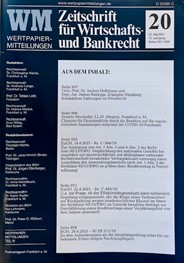 Zum Artikel "Just published: Hoffmann/Rastegar, Kontaktlose Zahlungen im Privatrecht, WM 2021 Heft 20, S. 957 ff."