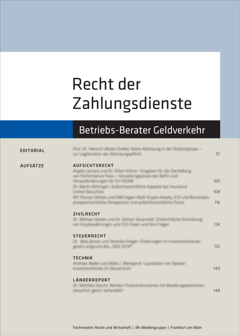 Just published: Hoffmann/Haupert, Exklusivität der Apple Wallet: Missbrauch oder Sicherheitsgewinn?, RdZ 2024, 36 ff.